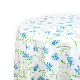 Tulipe Perroquet Blue Printed Tablecloth