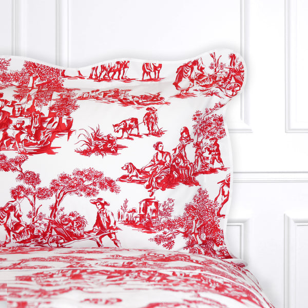 Pastorale Red Bed Linens