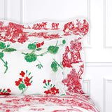 Pastorale Red Bed Linens