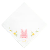 Embroidered Notre Dame Handkerchief