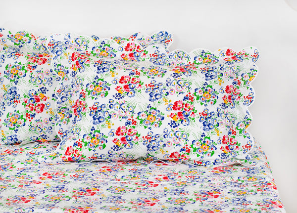 New York Mille Fleurs Multi / White Bed Linens