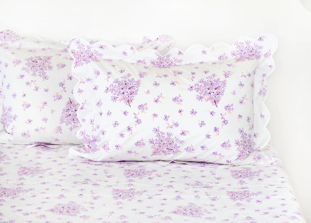 Violettes Lilac Bed Linens