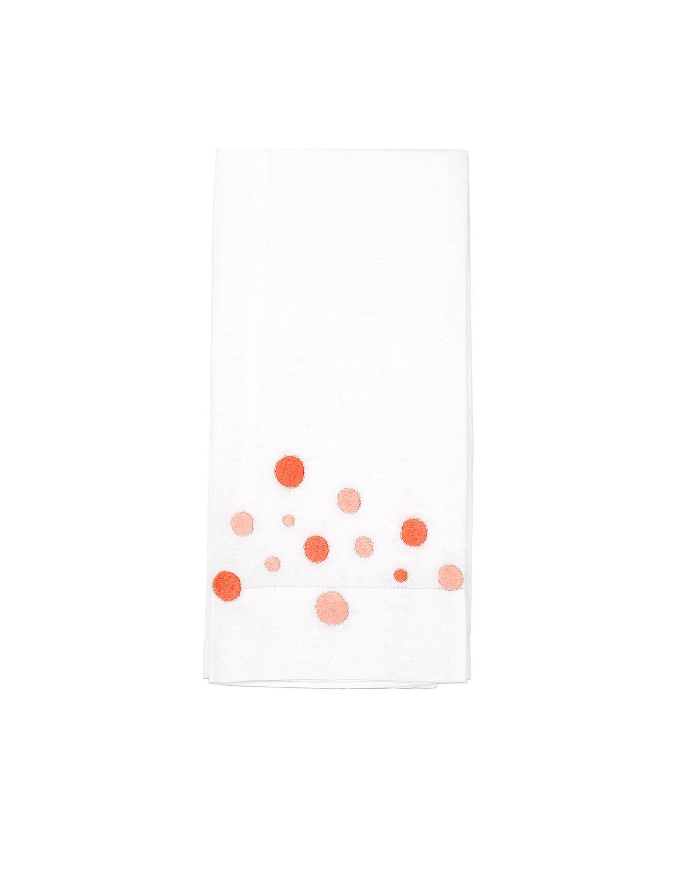 Confettis Coral Emb. Guest Towels