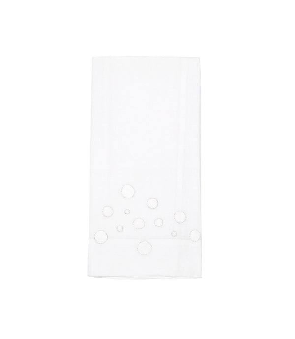 五彩纸屑白色嵌入。宾客毛巾