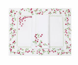 Baies Roses Emb. Placemat/Napkin Sets