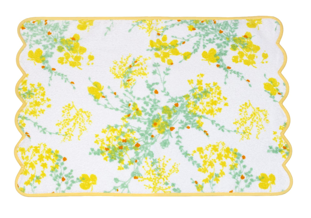 Chimère Yellow/Green bath mat
