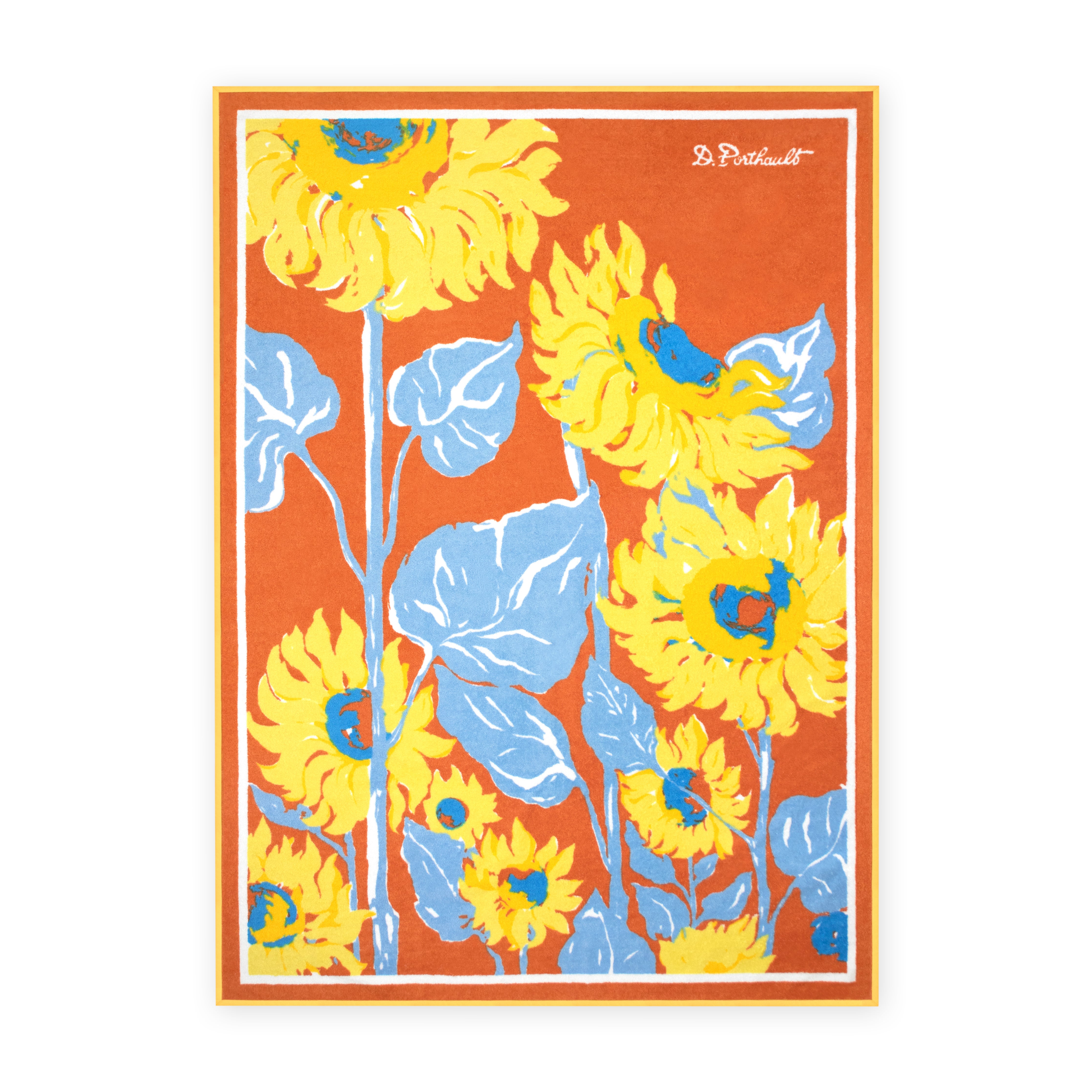 Tournesols Orange Beach Towel