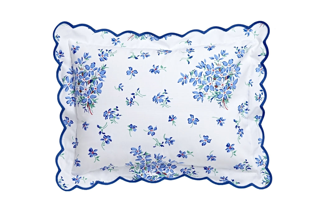 Violettes Blue Bed Linens