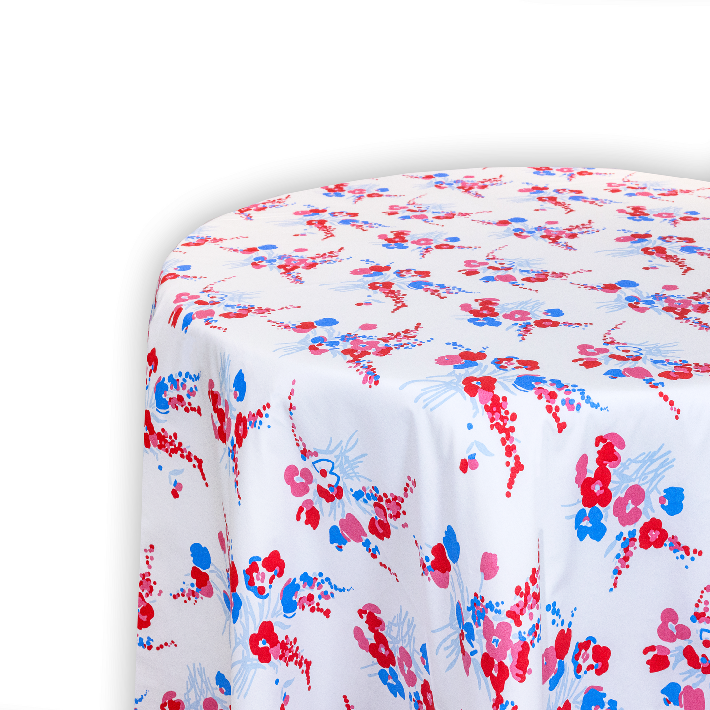 Demoiselles Red/Blue Printed Tablecloth