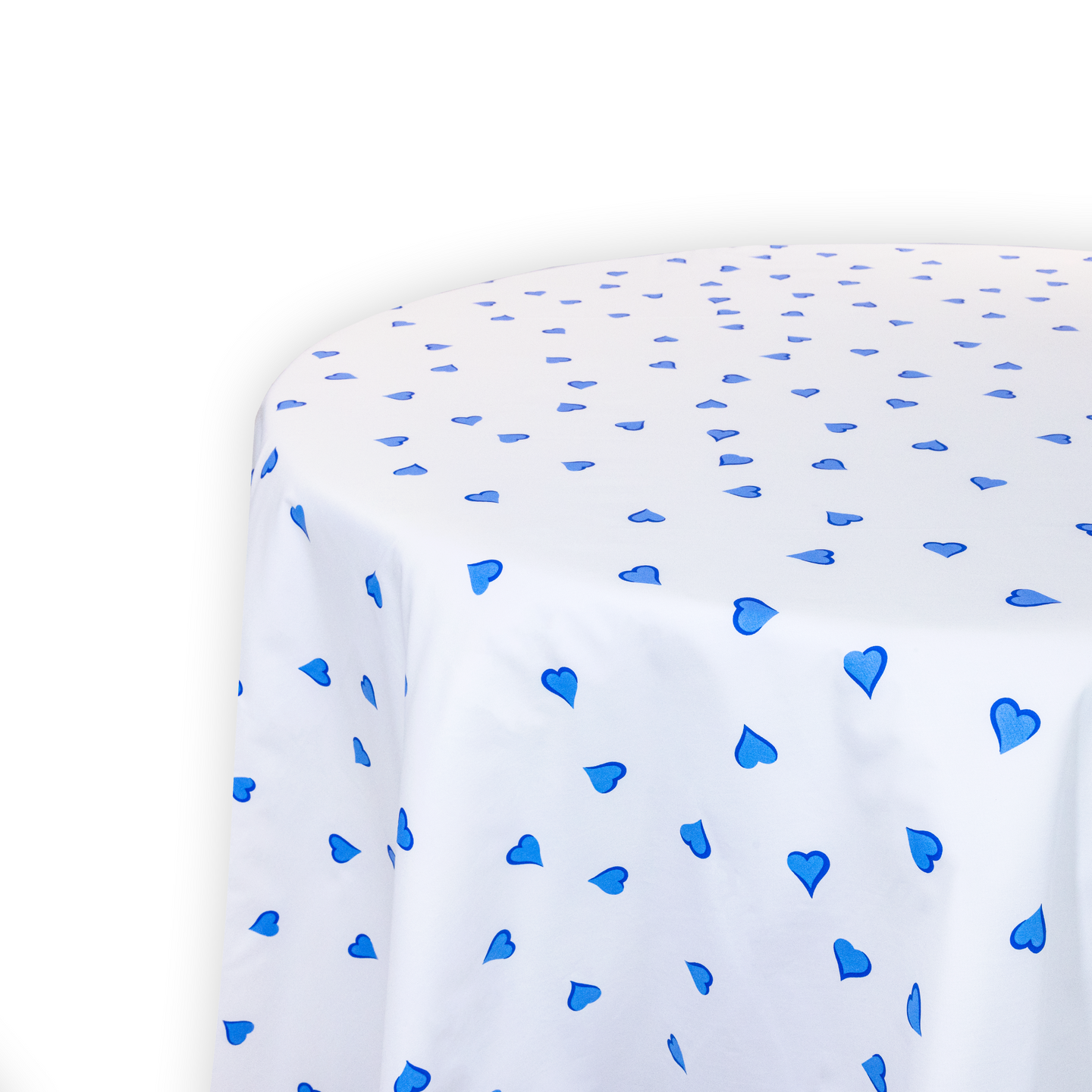 Coeurs Blue Printed Tablecloth