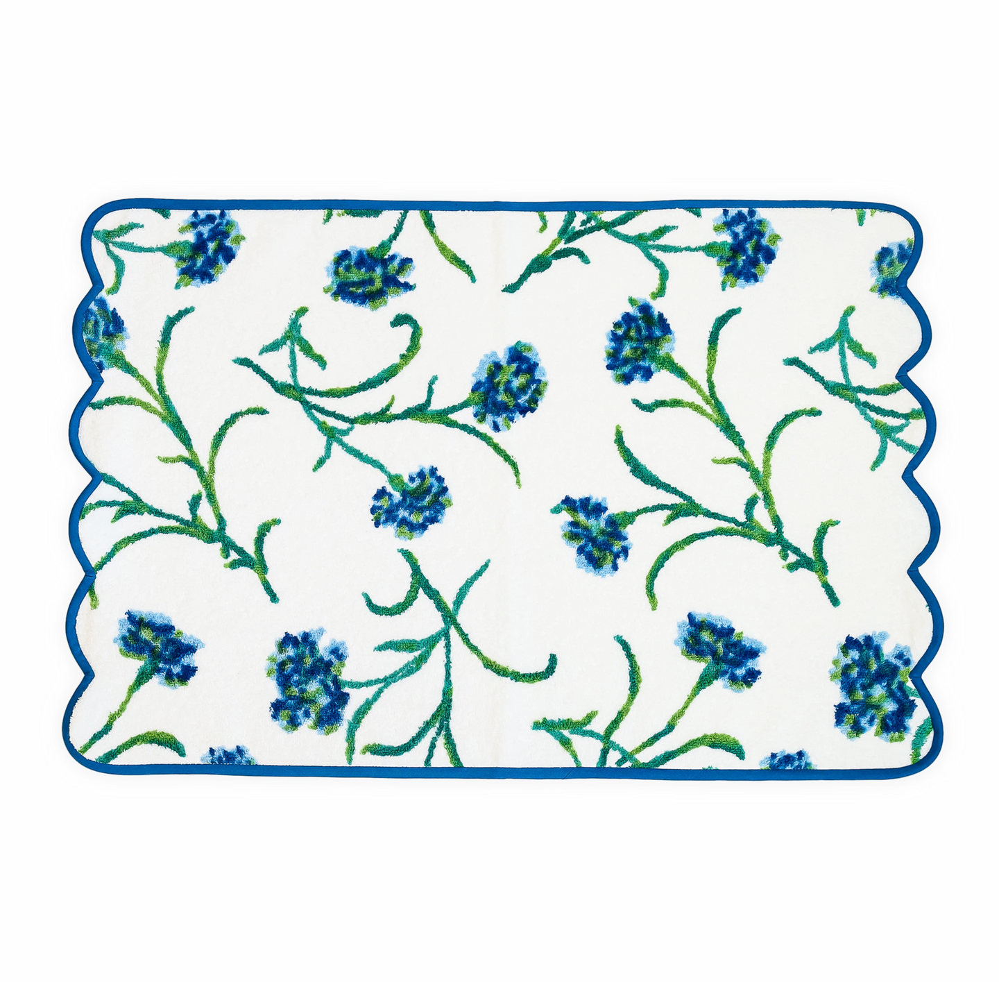 Carnations Blue/Green Towels