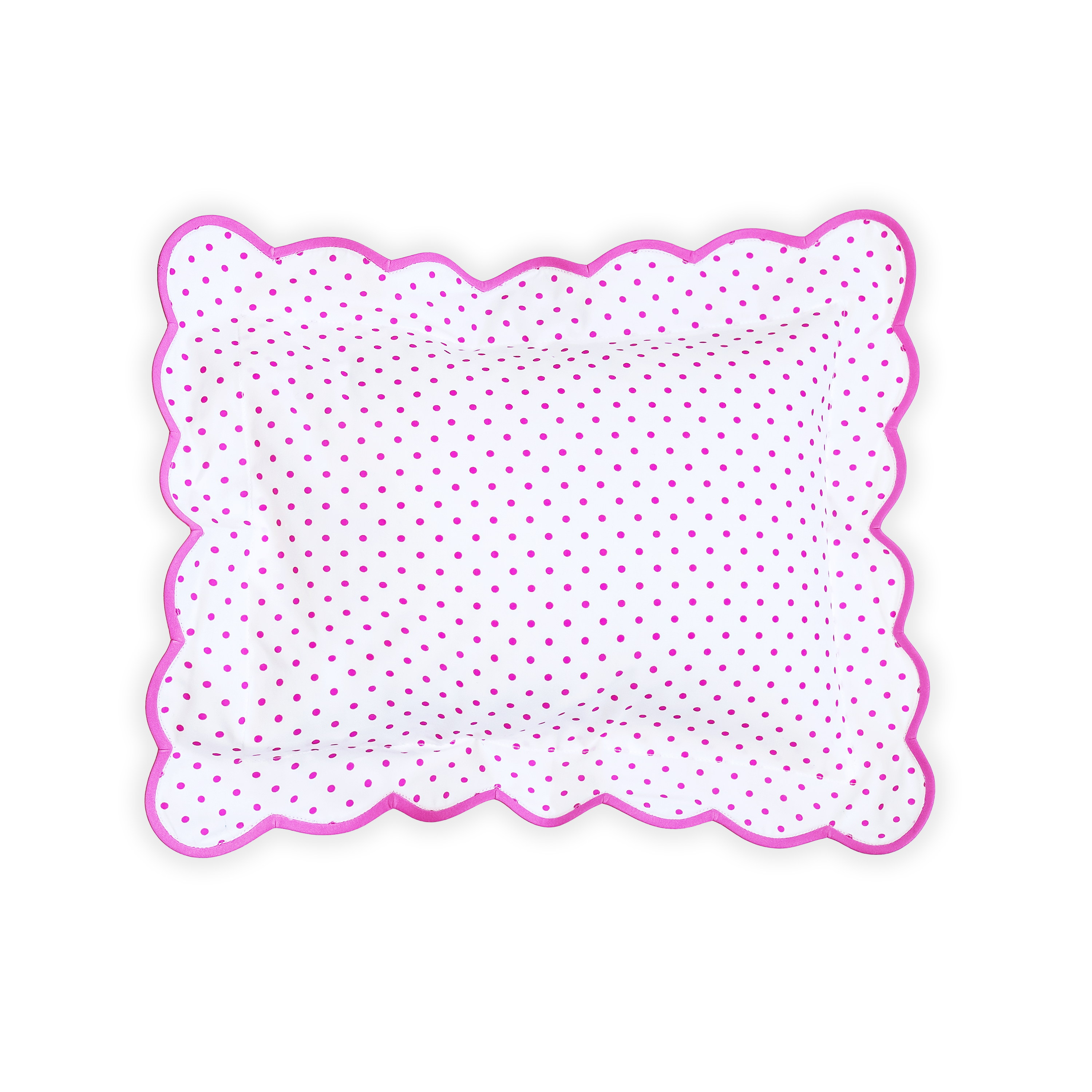 Mini Confettis 640 Pink Scallop Elbow Sham