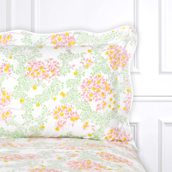 Pommiers Pink/Green Bed Linens