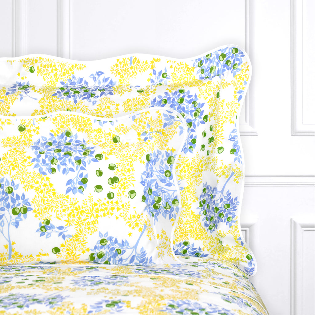 Pommiers Blue/Yellow Bed Linens