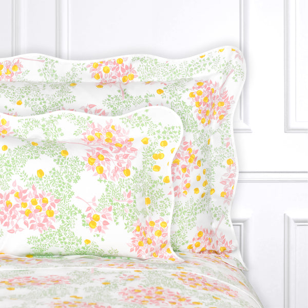 Pommiers Pink/Green Bed Linens