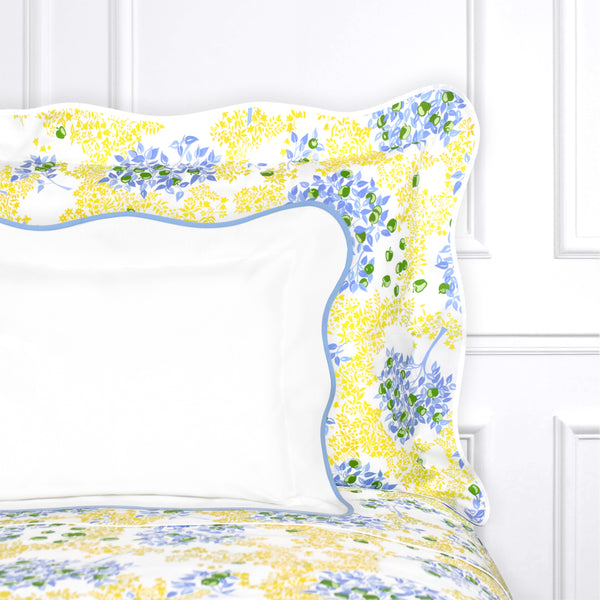 Pommiers Blue/Yellow Bed Linens
