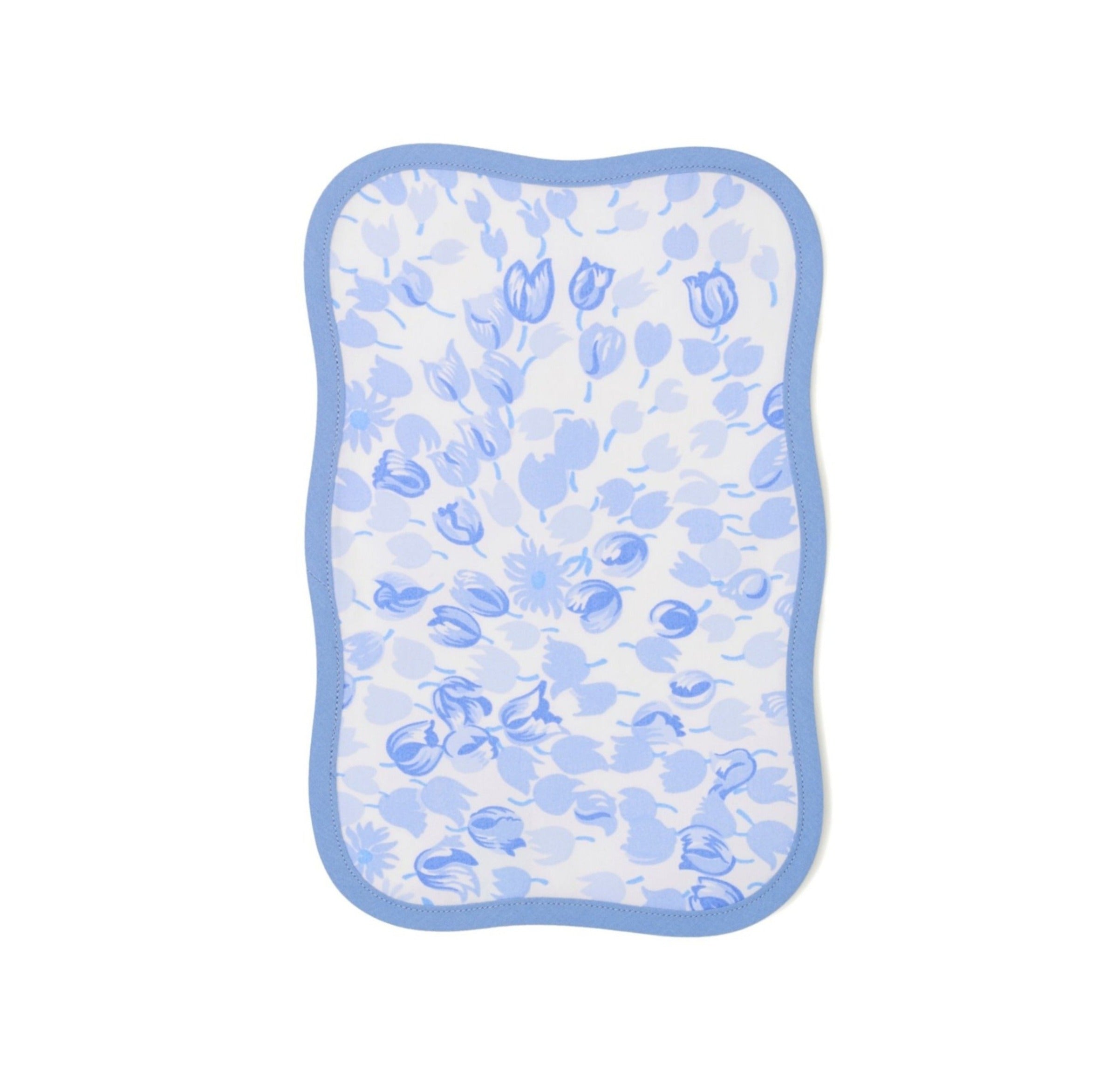 Bouquet Eclaté Periwinkle Printed Cocktail Napkins