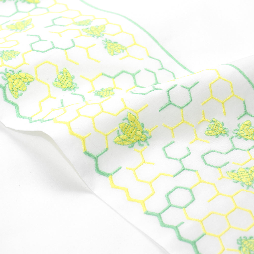 Abeilles Green/Yellow Printed Bed Linens