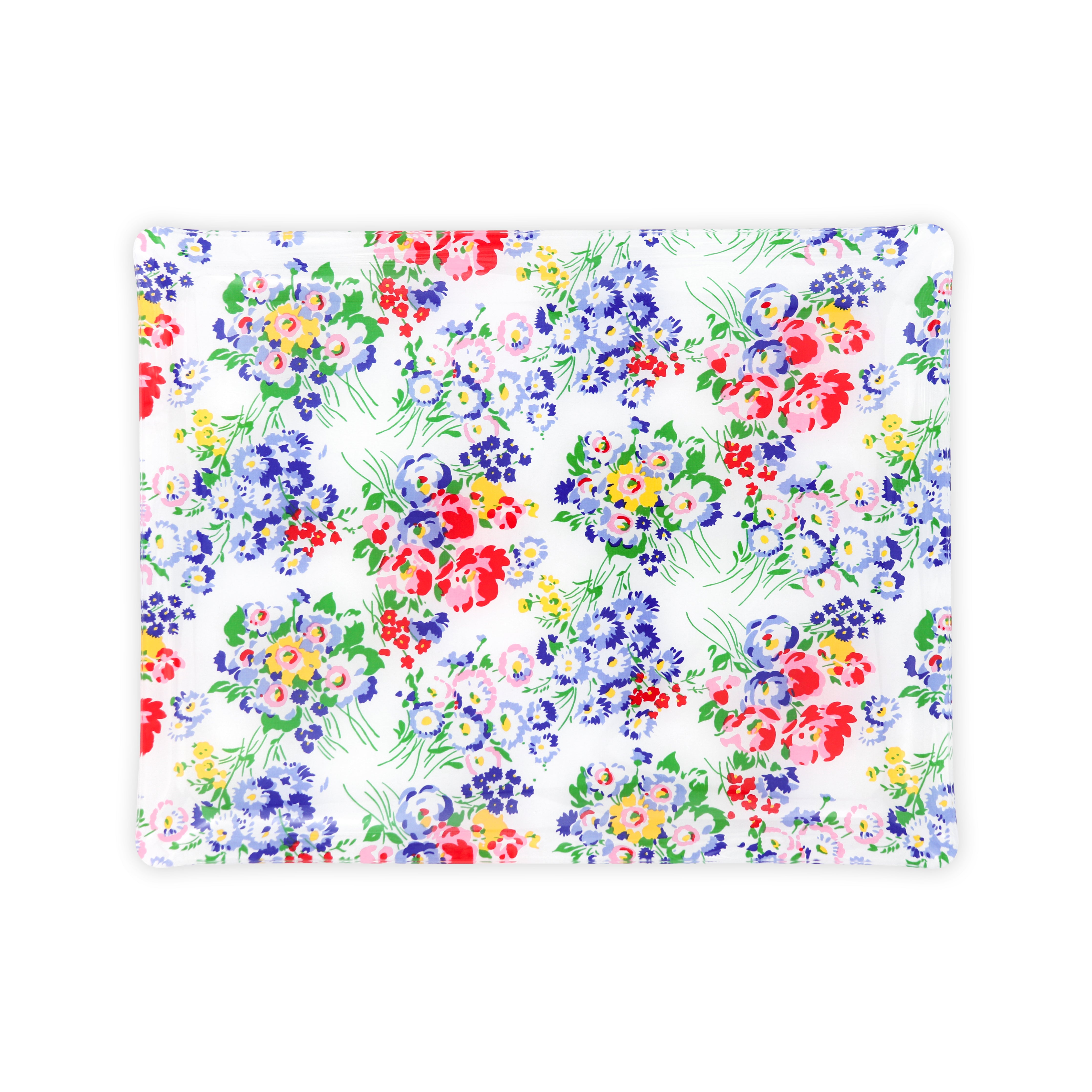 New York Mille Fleurs Multi Large Laminated Trays
