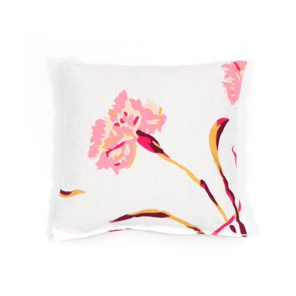 Carnations Pink/Burgundy Printed Square Sachet