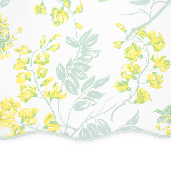 Glycines 绿色/黄色印花桌布