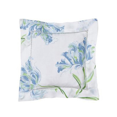 Tulipe Perroquet Blue Emb. Square Sachet